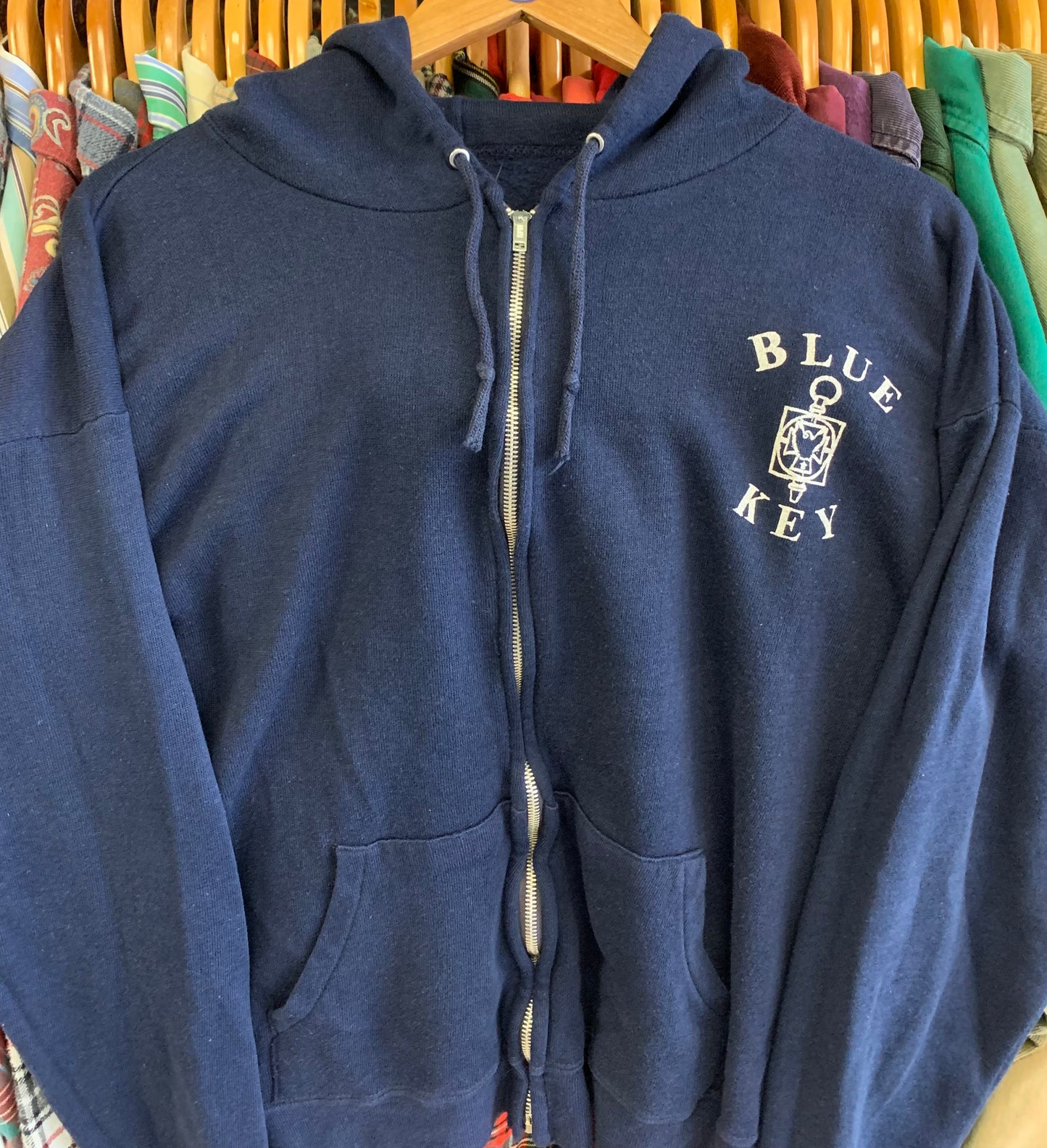 Vintage 1970’s Zip Up Hoodie- Sz Lg