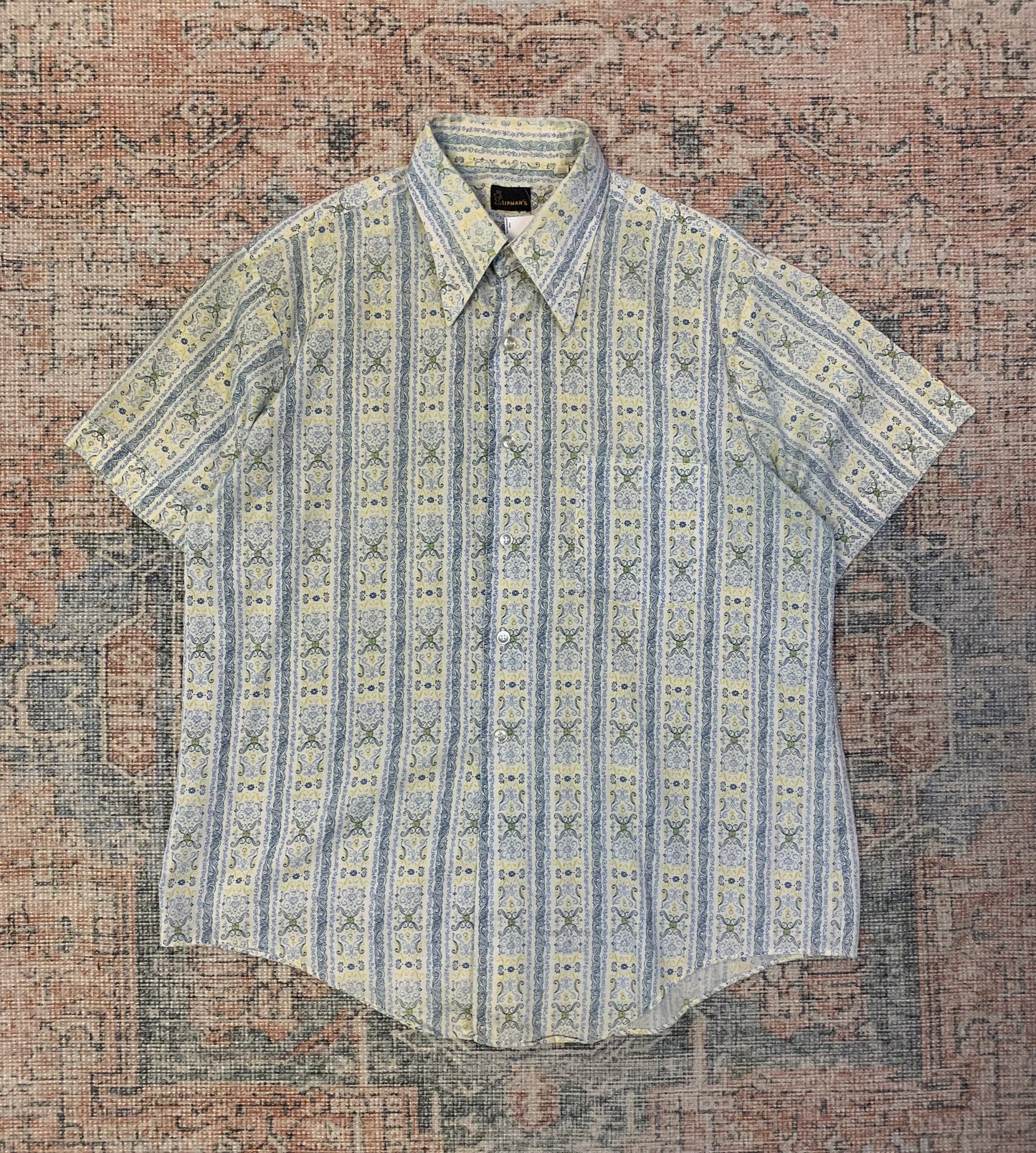 True Vintage 1950’s Button Down Shirt- Sz Lg
