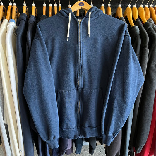 Vintage 80’s USA Made Zip Up Hoodie- Sz Lg