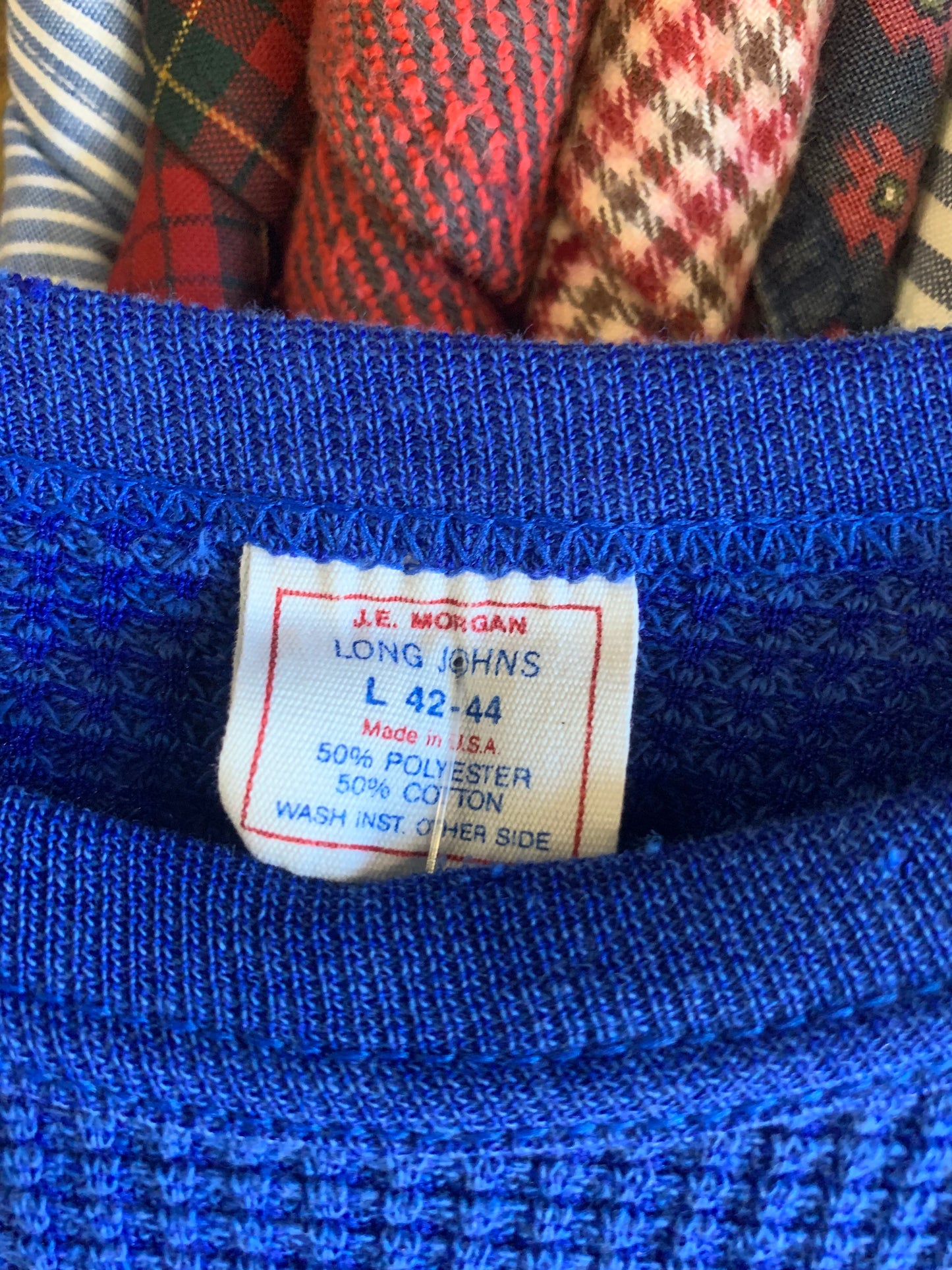 True Vintage 1970’s Waffle Knit Thermal Shirt- Sz Med
