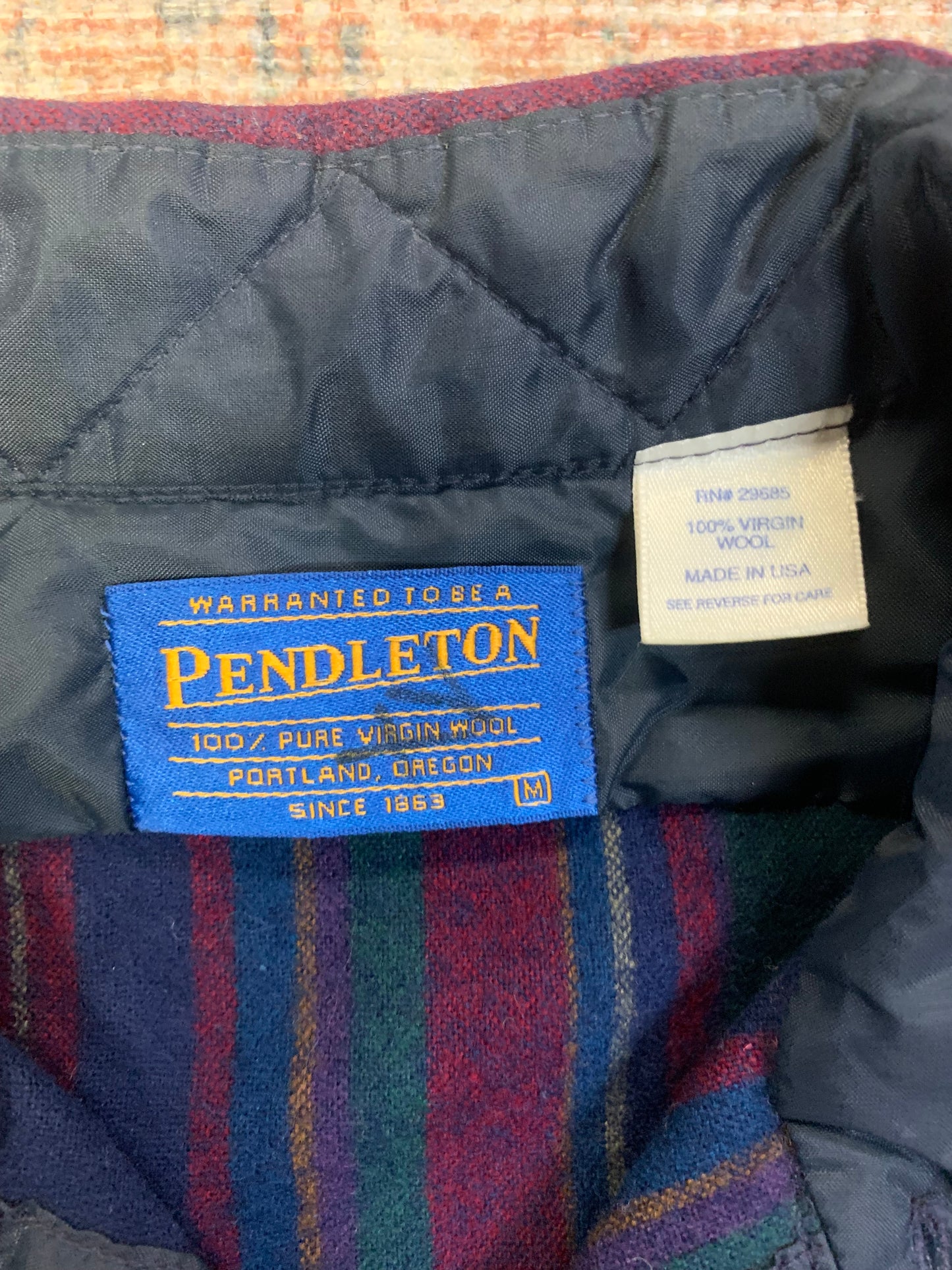 Vintage 90’s Pendleton Wool Overshirt- Sz Med