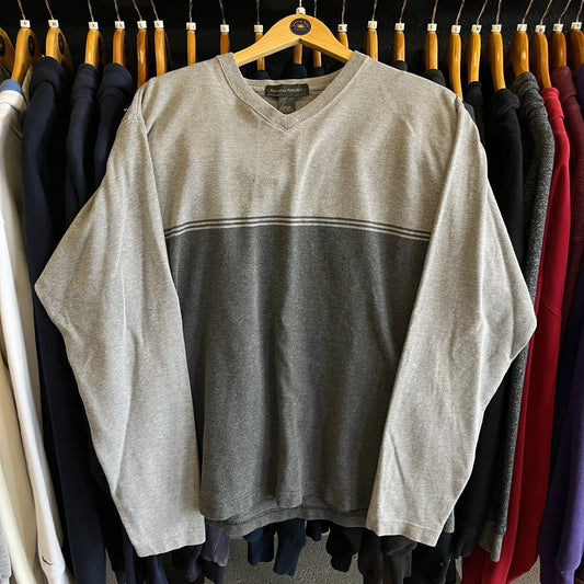 Vintage Knit Color Block Shirt- Sz Lg