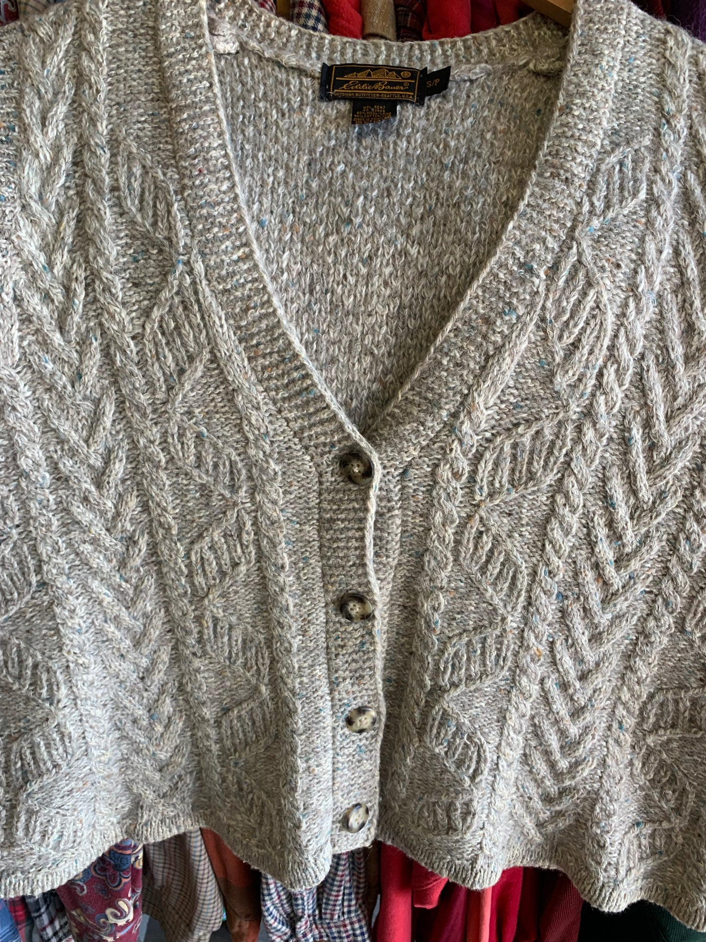 Vintage Eddie Bauer Wool Sweater Vest- Sz Med
