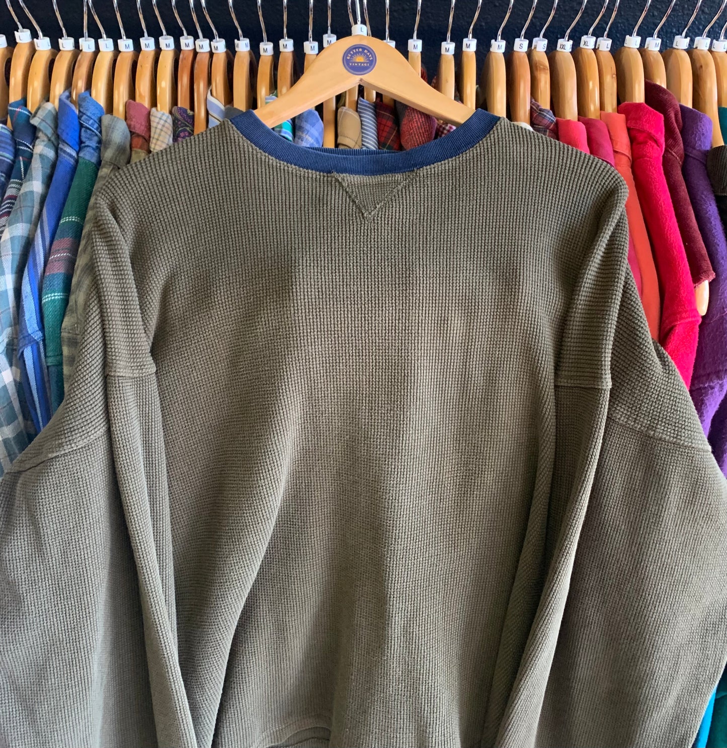Vintage Textured Earth Tone Sweatshirt- Sz XL