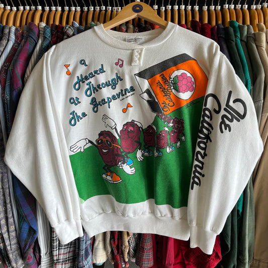 Vintage 80’s California Raisins Sweatshirt- Sz Sm