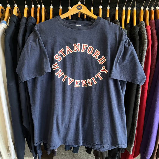 Vintage 80’s Lightly Distressed Stanford Tee- Sz Lg