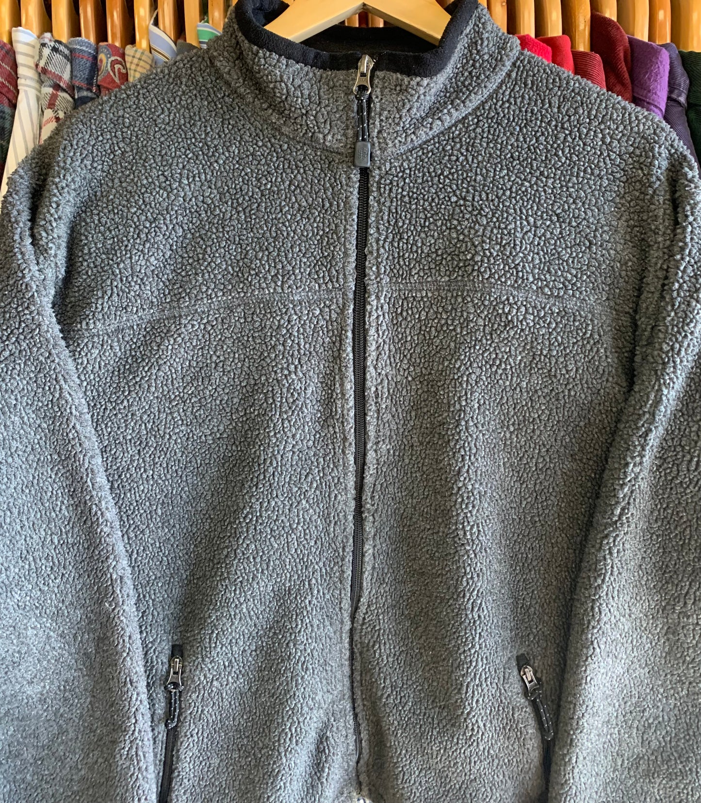 Vintage Full Zip Deep Pile Fleece Jacket- Sz Lg