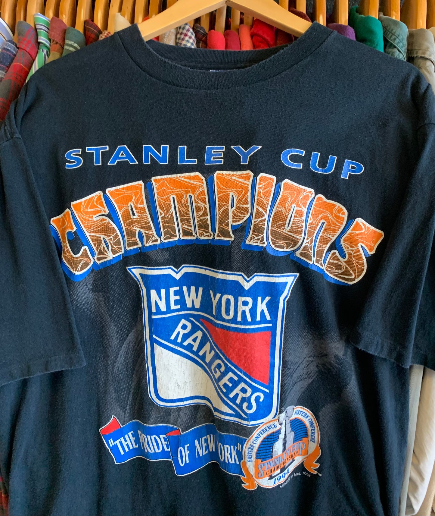 Vintage 1994 New York Rangers Stanley Cup Champs Tee- Sz XL