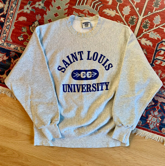 Vintage 90’s Heavyweight Collegiate Cross Country Sweatshirt- Sz XL
