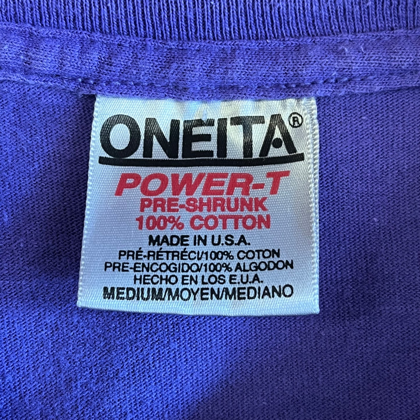 Vintage 90’s Linfield College Swim Team Tee- Sz Med
