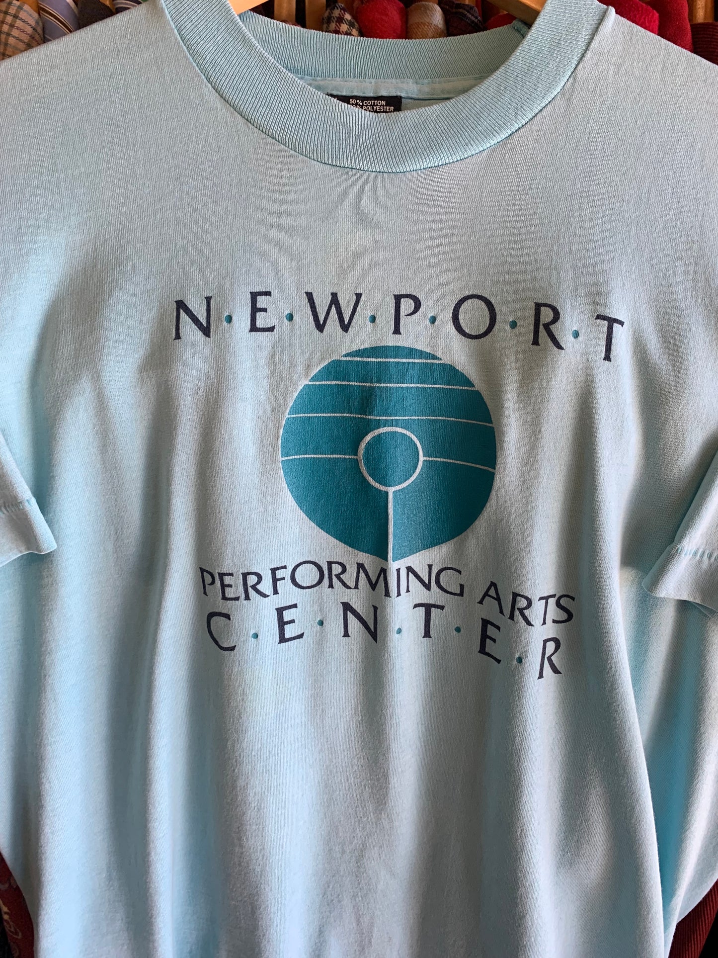 Vintage 80’s Newport Oregon Performing Arts Tee- Sz Lg