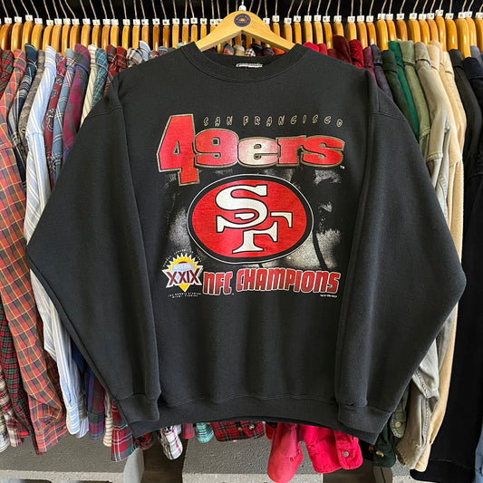 Vintage 90’s San Francisco 49ers Super Bowl Sweatshirt- Sz Lg