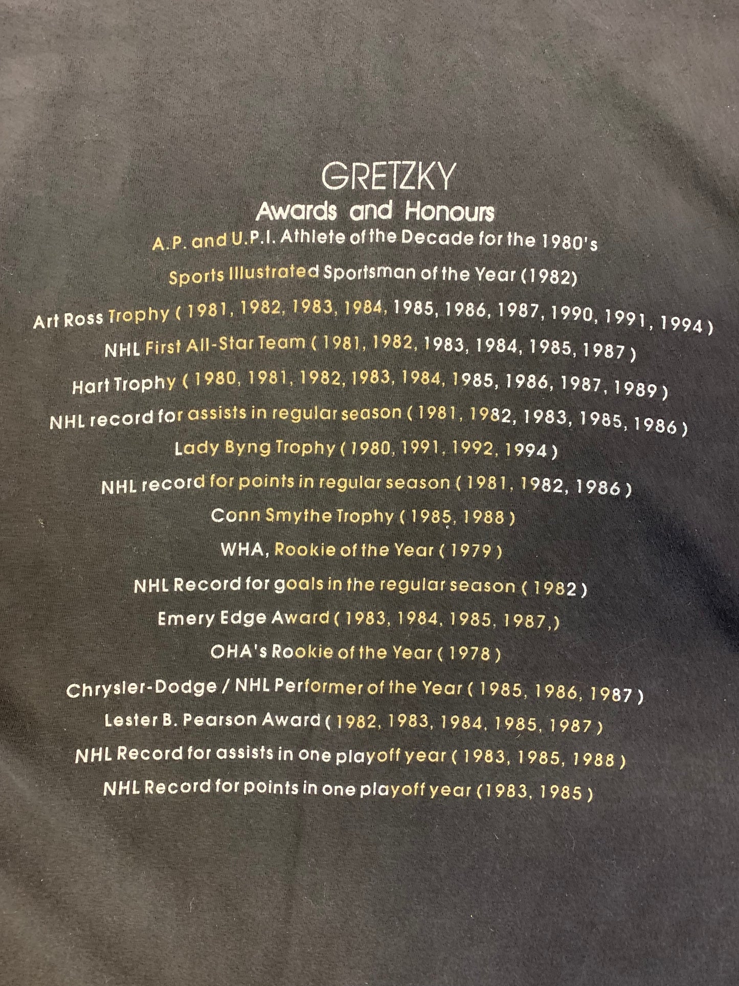 Vintage 90’s Wayne Gretzky Tee- Sz XL