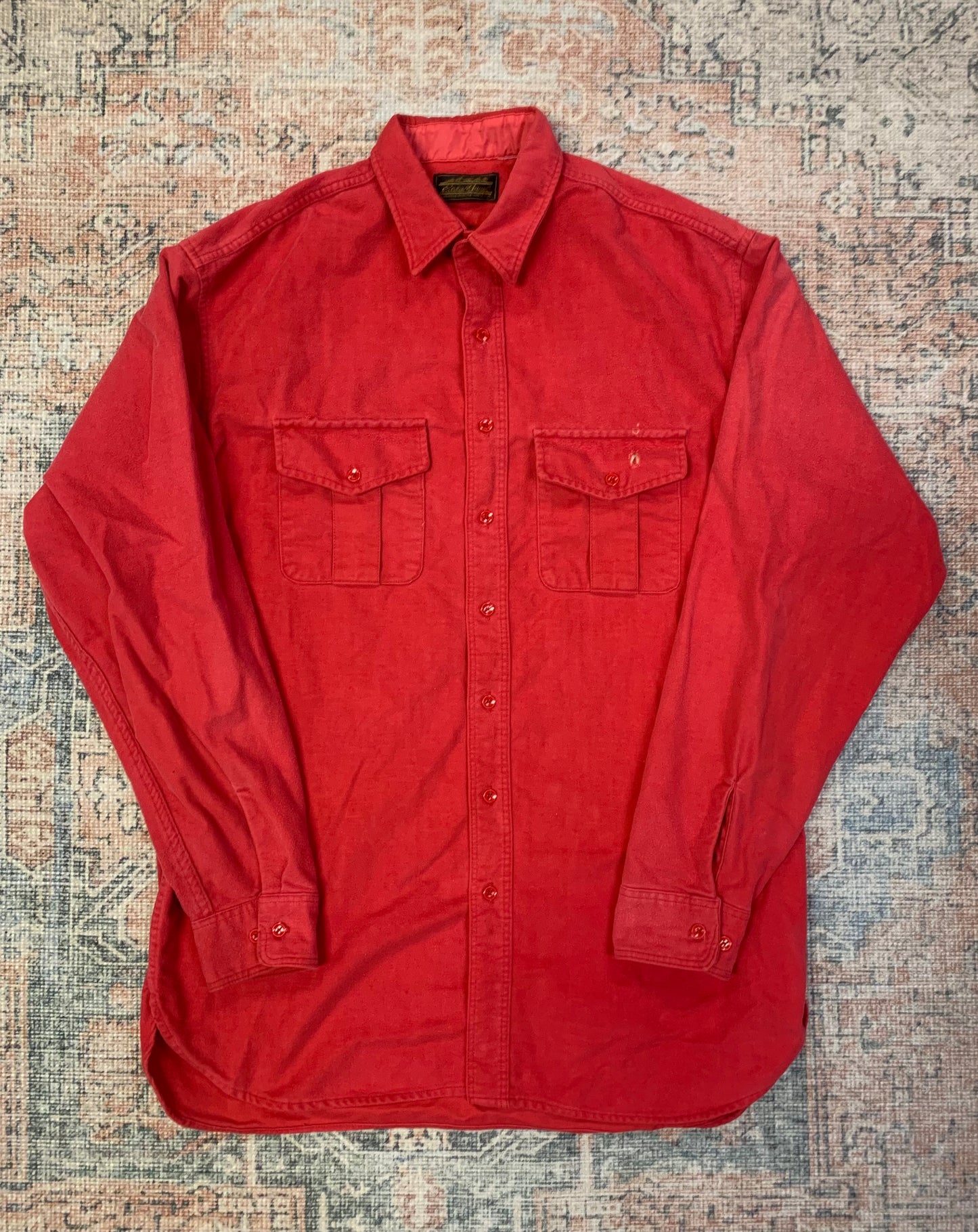 Vintage 80’s Eddie Bauer Chamois Overshirt- Sz 2XL