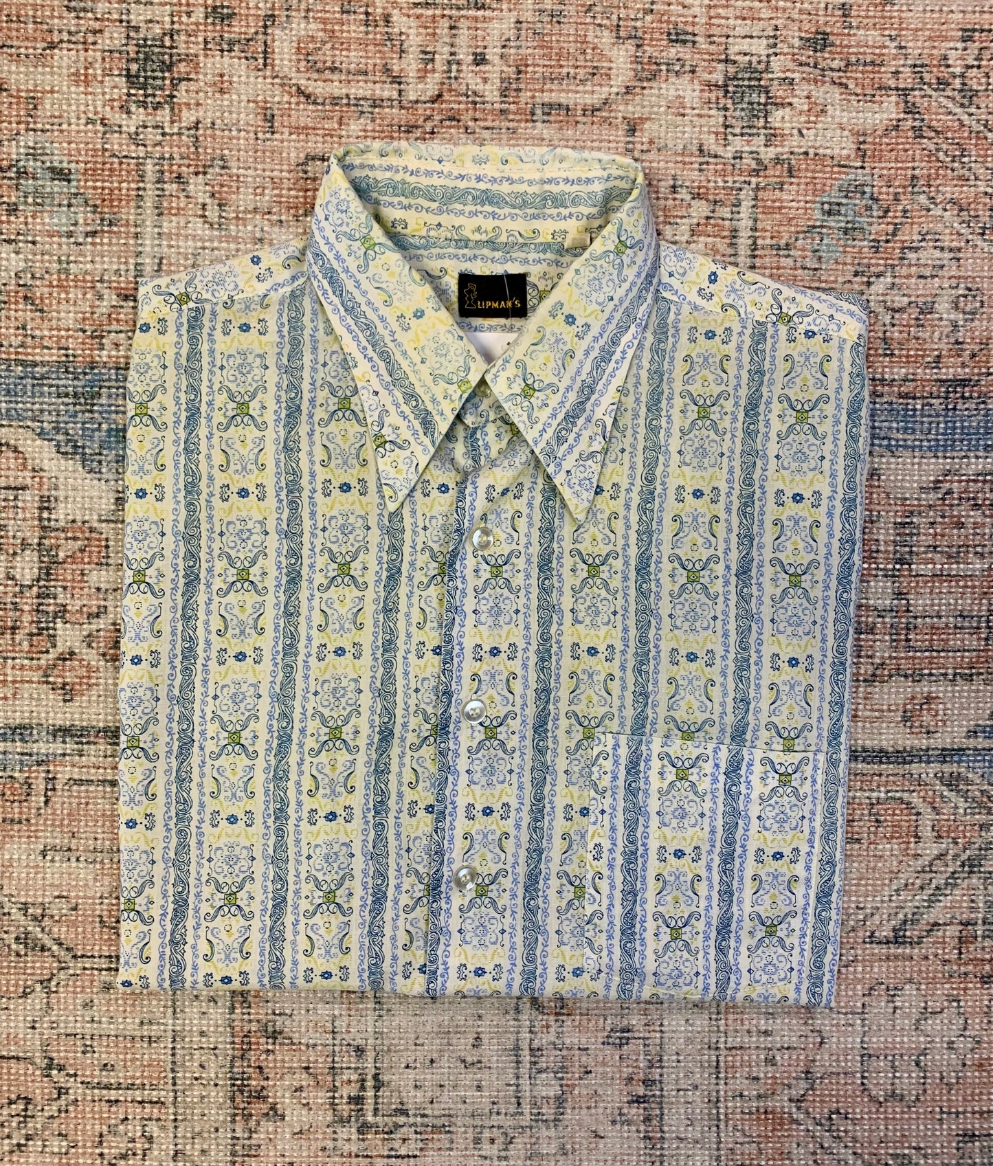 True Vintage 1950’s Button Down Shirt- Sz Lg