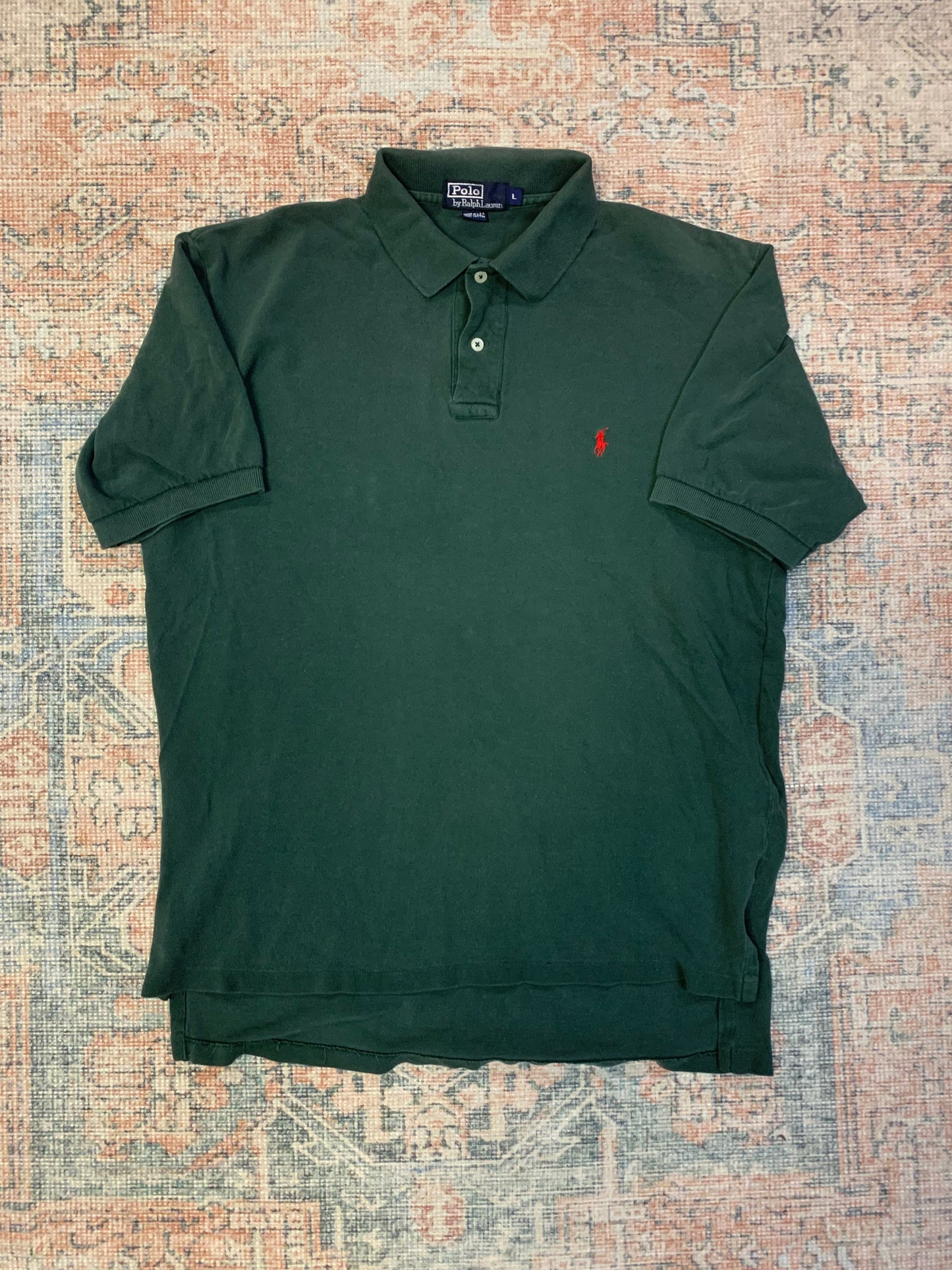 Vintage 90’s Ralph Lauren USA Made Polo Shirt- Sz Lg