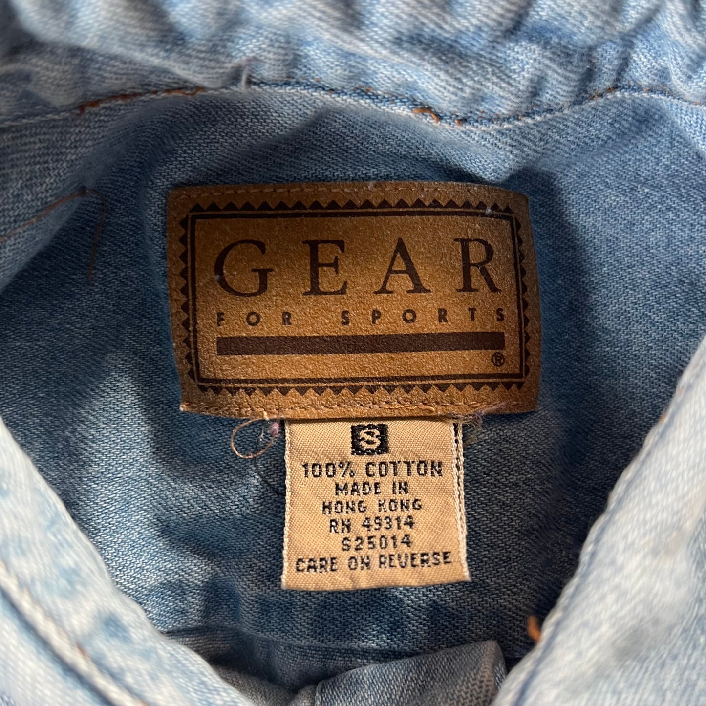 Vintage 90’s Oregon State Denim Overshirt- Sz Sm