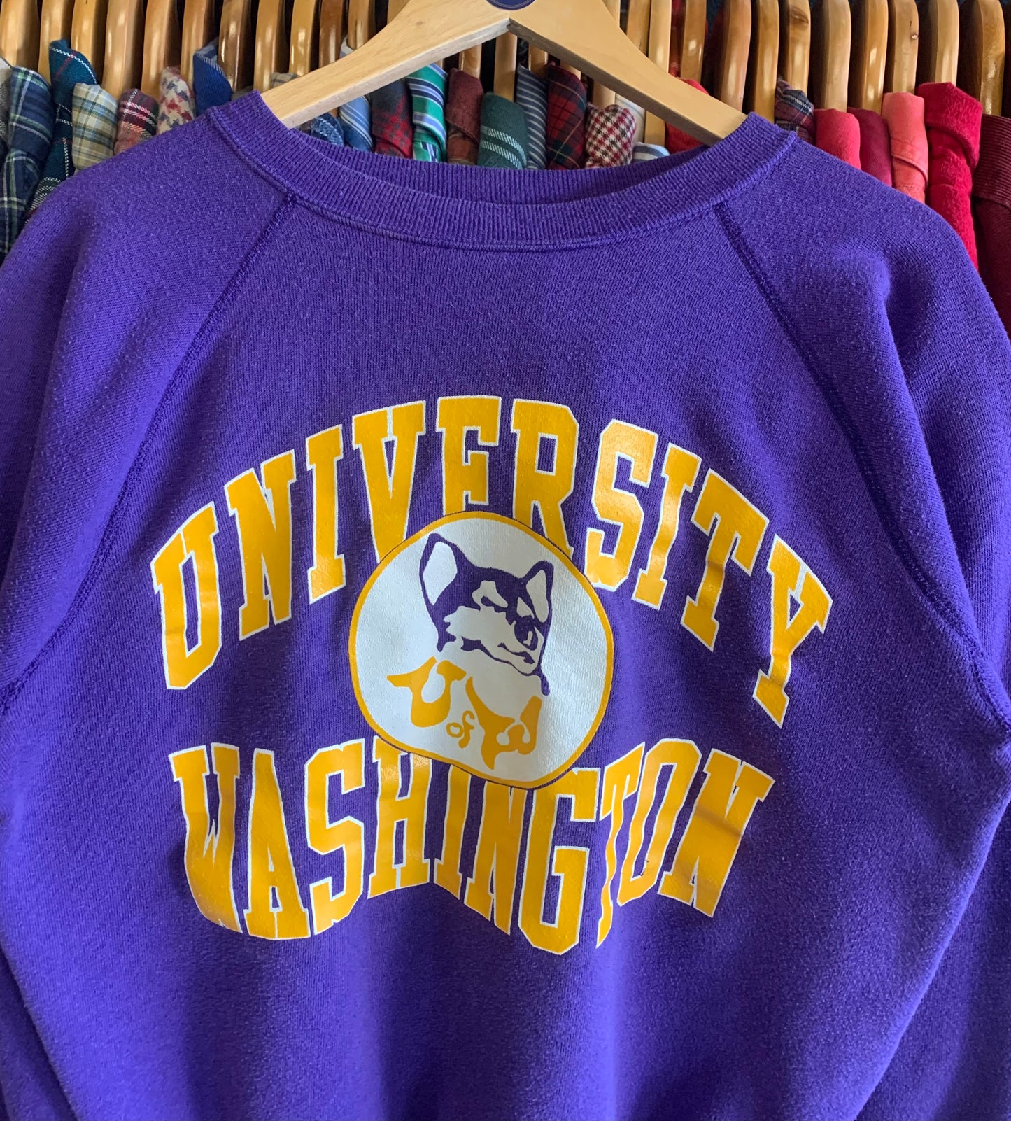 Vintage 1970’s Washington Huskies Sweatshirt- Sz Med