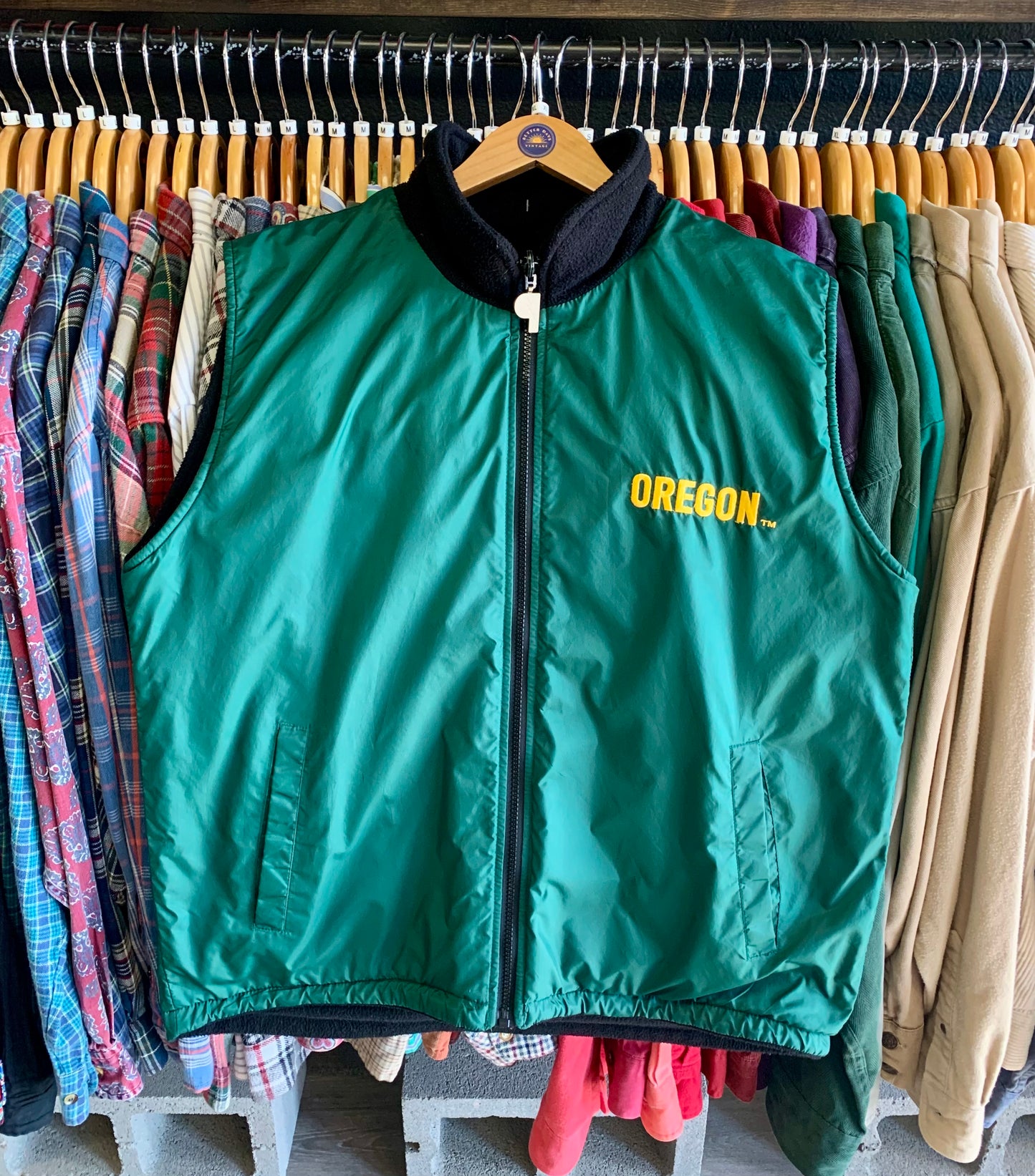 Vintage 90’s Pro Player Reversible Ducks Vest- Sz XL