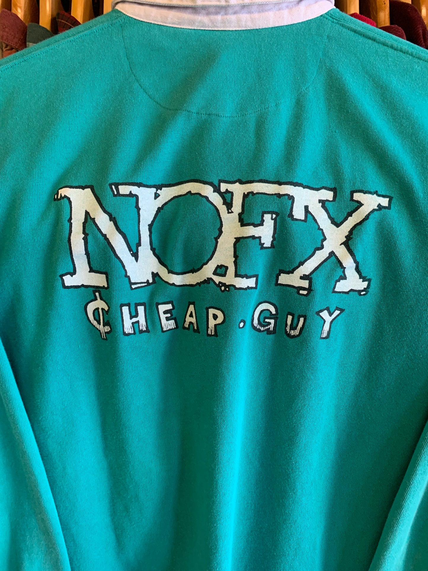 Vintage 90’s NOFX Punk Rock Band Rugby Shirt- Sz Lg