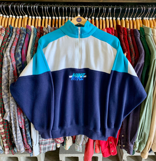 Vintage 80’s Nike Half Zip Sweatshirt- Sz Lg