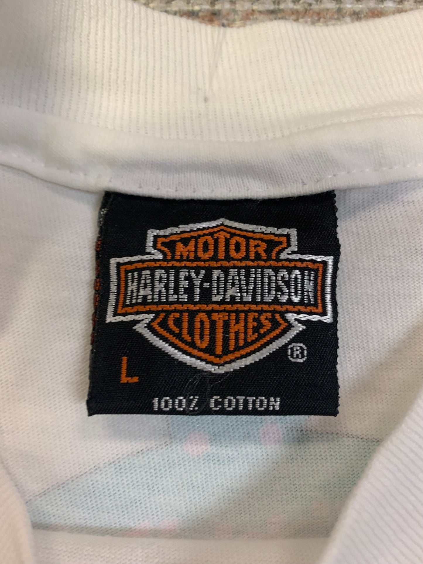 Vintage 80’s Harley Davidson Racing Tee- Sz Lg