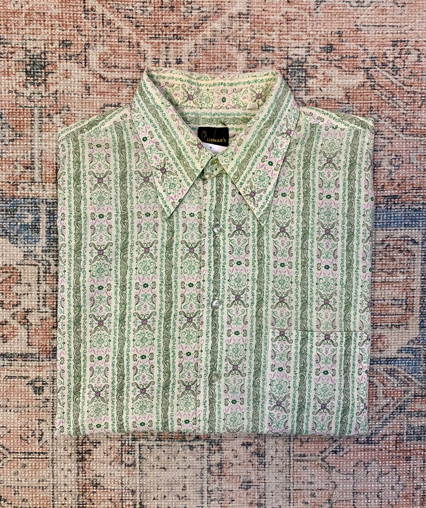 True Vintage 1950’s Button Down Shirt- Sz Lg