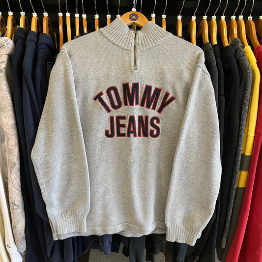 Vintage Tommy Hilfiger Quarter Zip Sweater- Sz Lg
