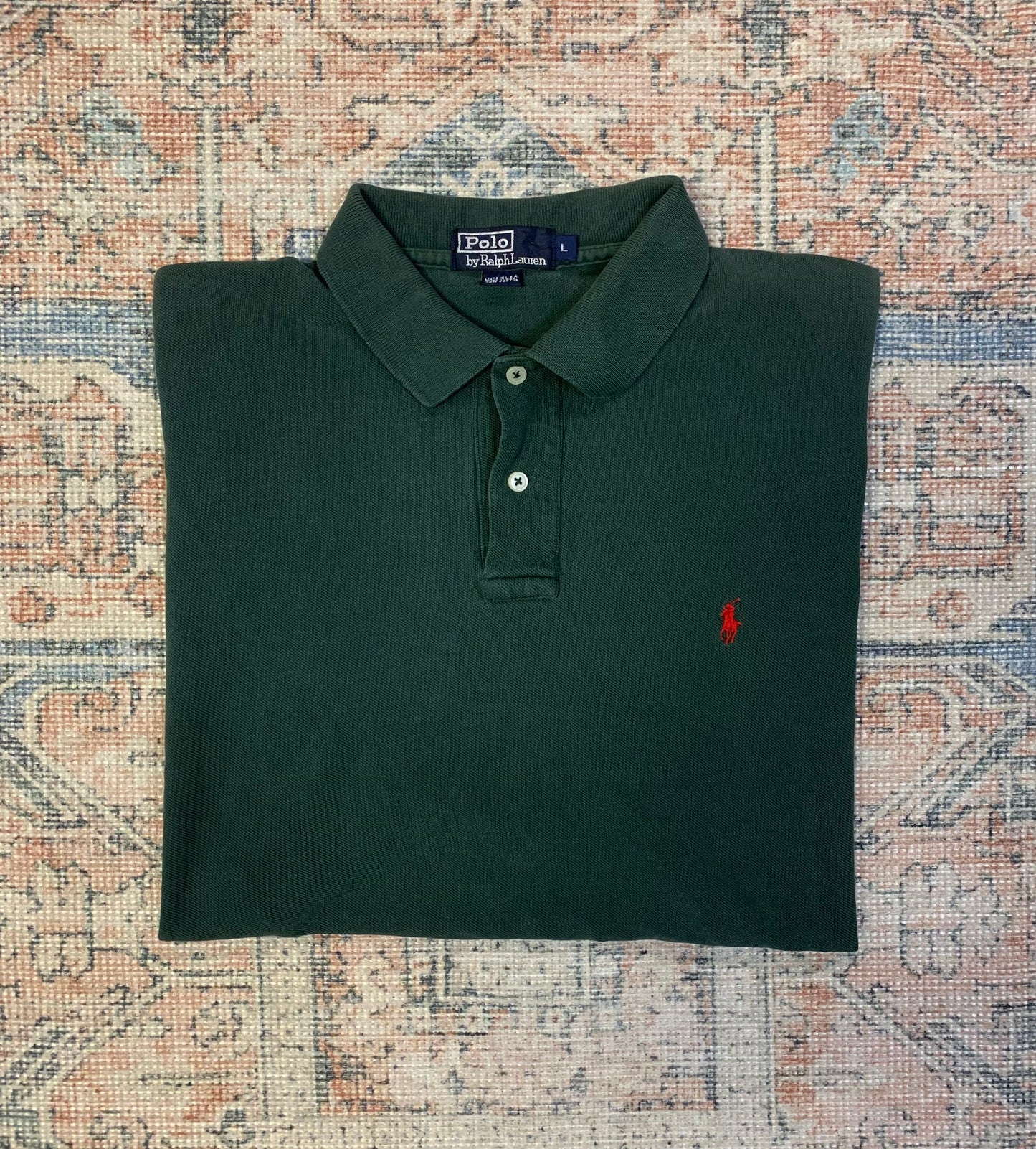 Vintage 90’s Ralph Lauren USA Made Polo Shirt- Sz Lg