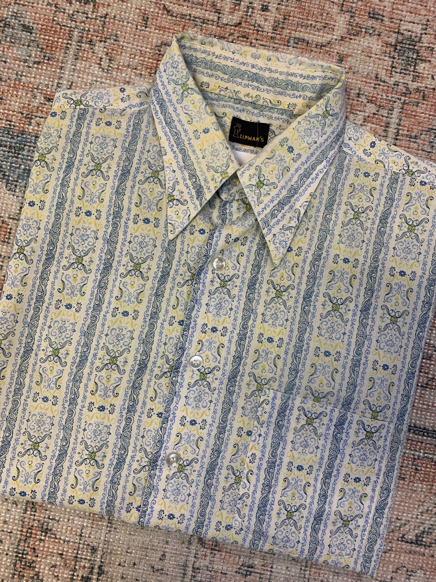 True Vintage 1950’s Button Down Shirt- Sz Lg