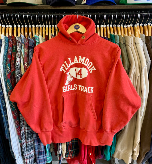 Vintage 1970’s Champion Reverse Weave Tillamook Hoodie- Sz Med