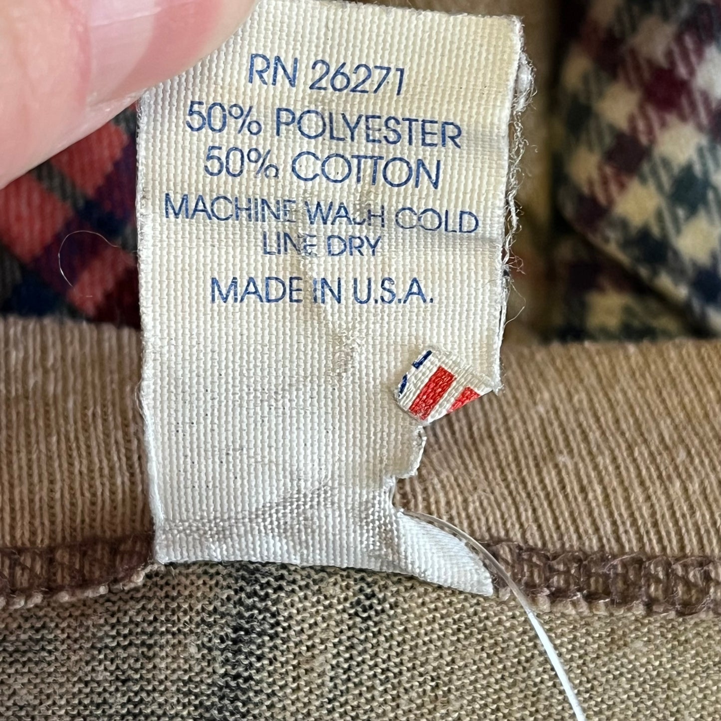 Vintage Camo Print Long Sleeve Tee- Sz Med