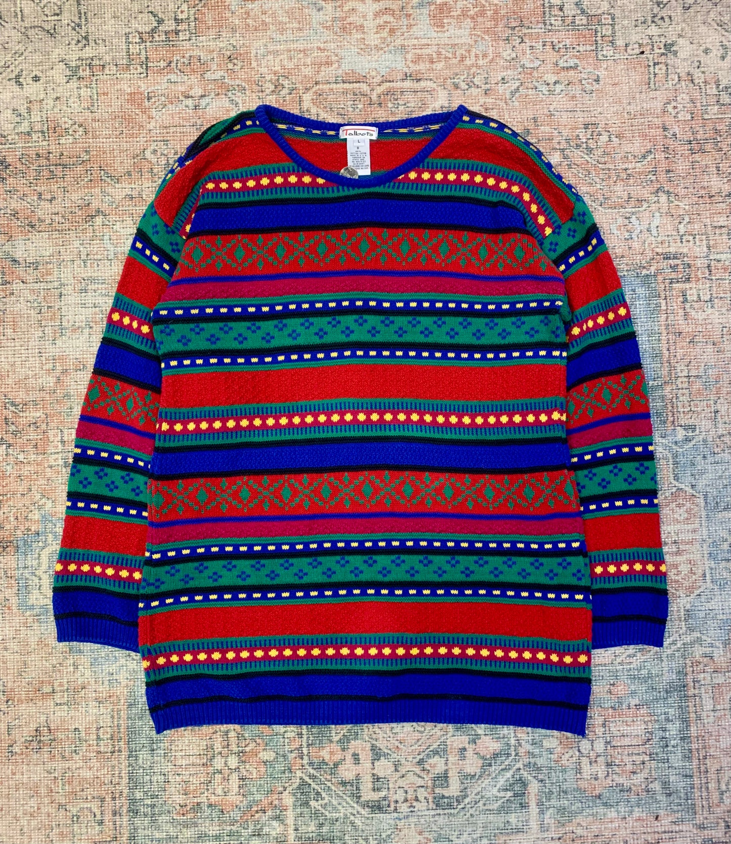 Vintage 90’s Coogi Style Women’s Sweater- Sz Lg