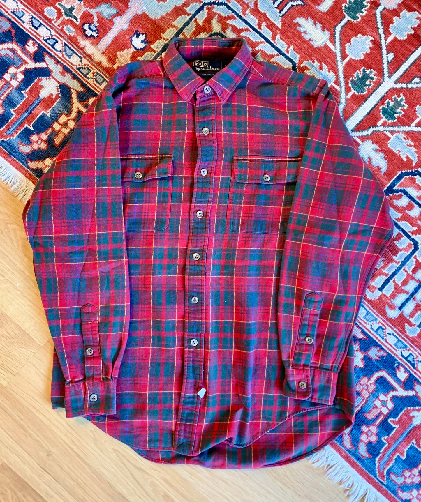 Vintage 90’s Polo Ralph Lauren Flannel Overshirt- Sz Med