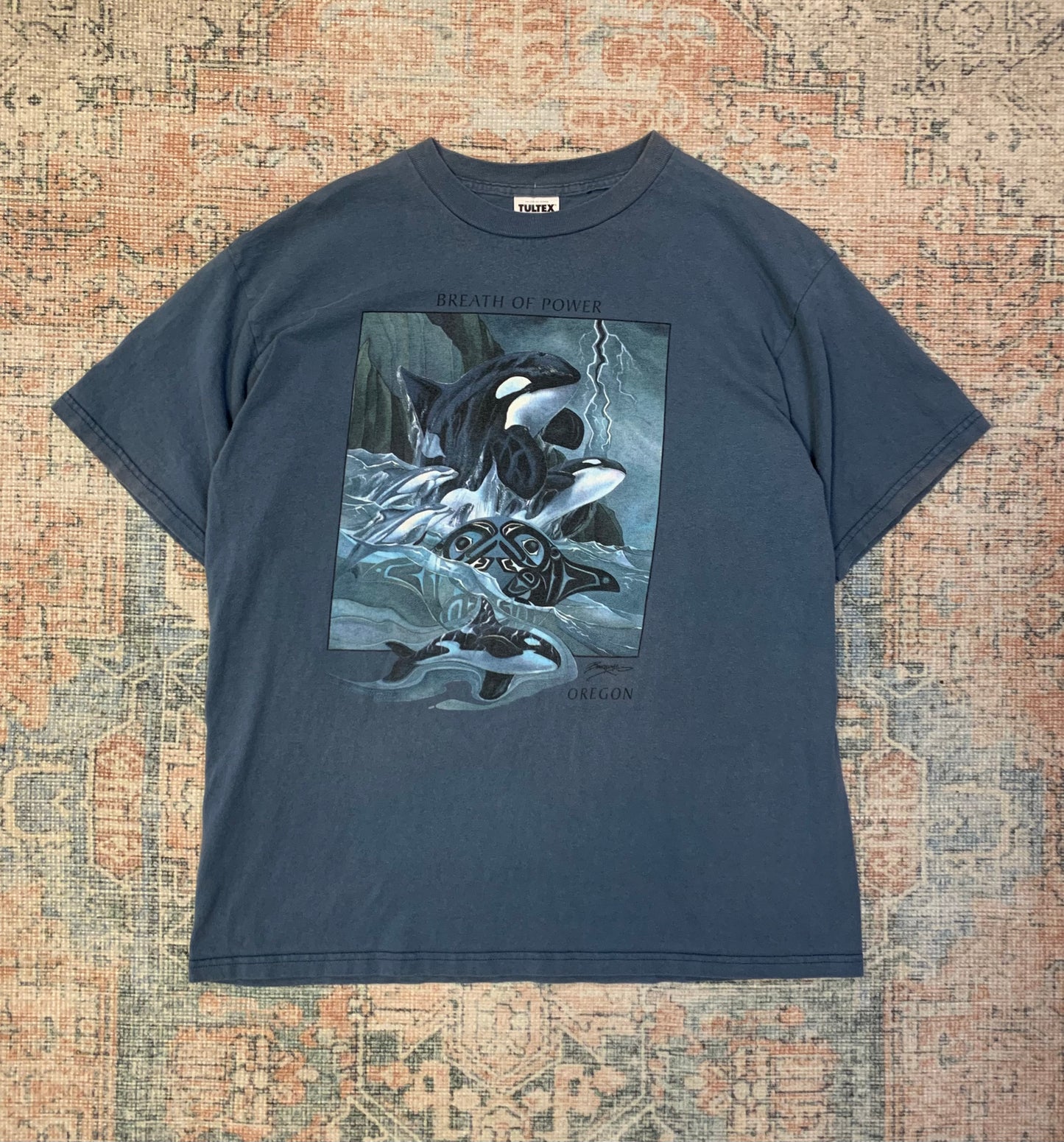 Vintage 90’s Oregon Whale Tee- Sz XL