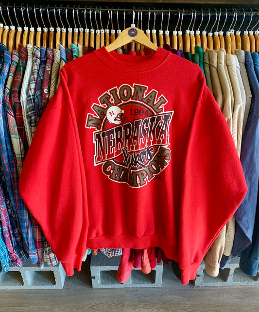 Vintage 90’s Nebraska Football Sweatshirt- Sz XL