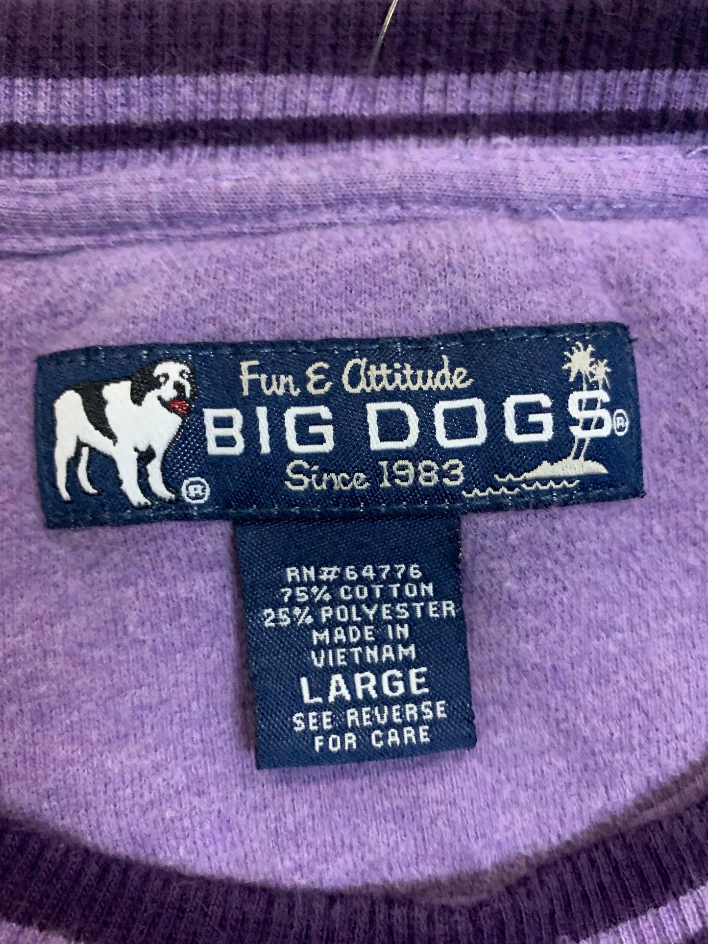 Vintage Big Dogs Crewneck Sweatshirt- Sz Lg