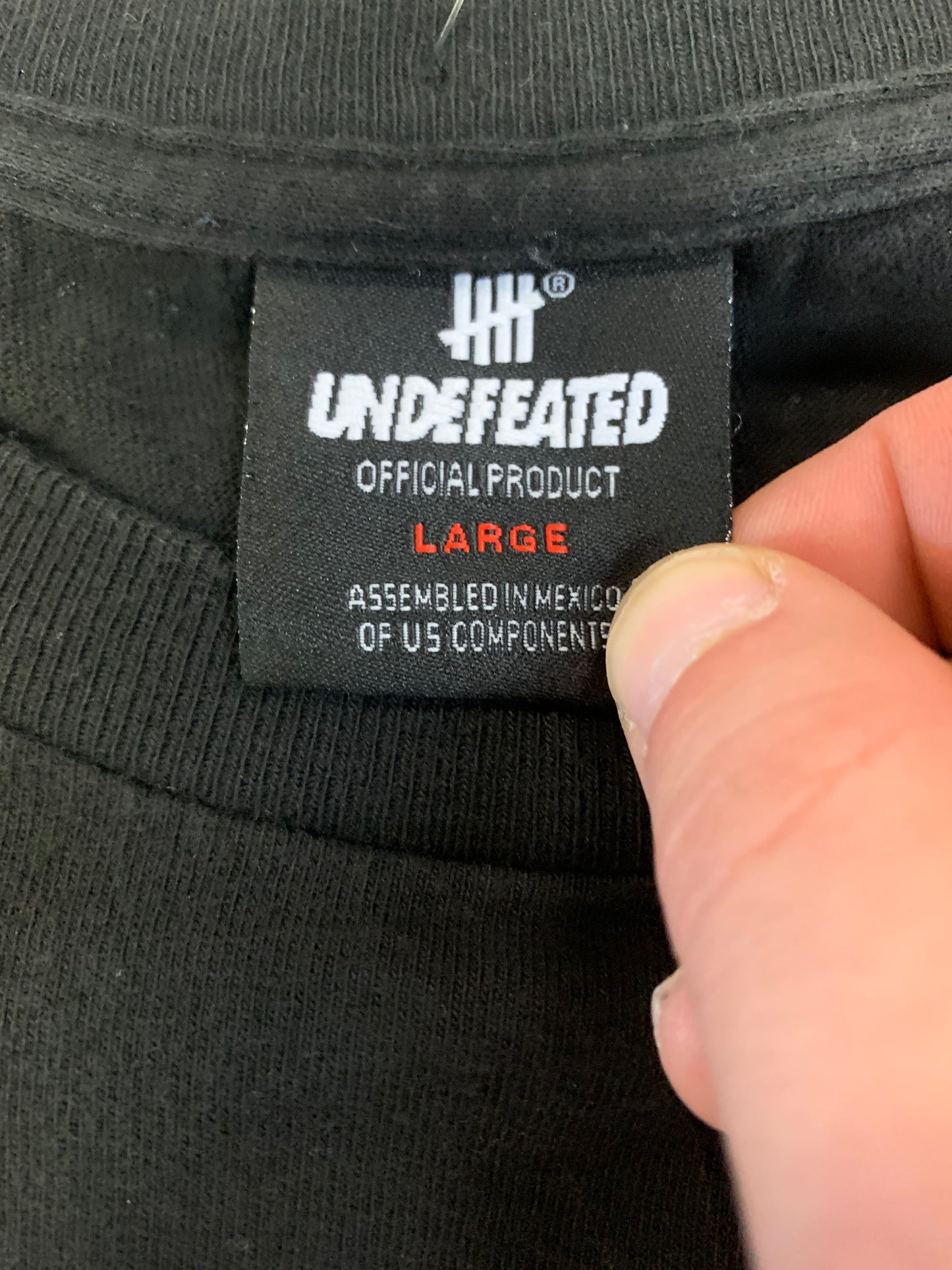 Vintage Undefeated x Clot Streetwear Collab Tee- Sz Lg