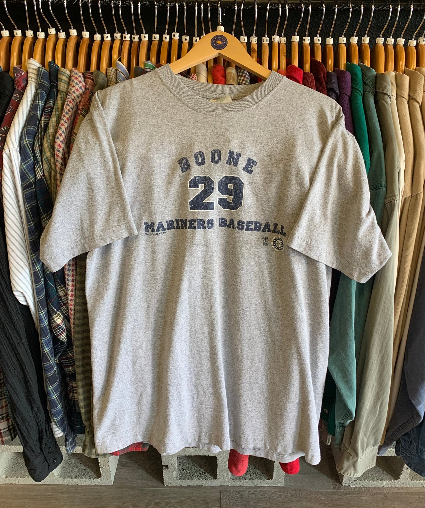 Vintage Bret Boone Seattle Mariners Tee- Sz Lg