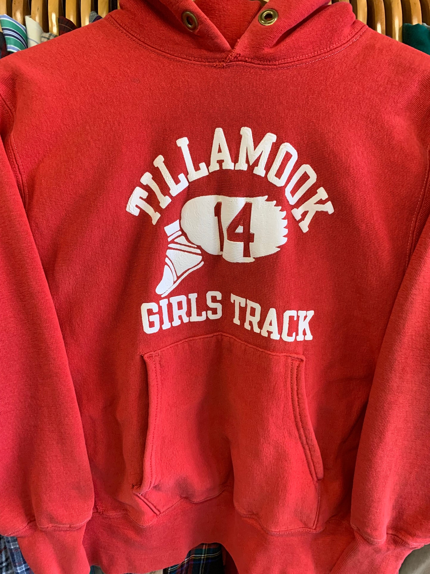 Vintage 1970’s Champion Reverse Weave Tillamook Hoodie- Sz Med