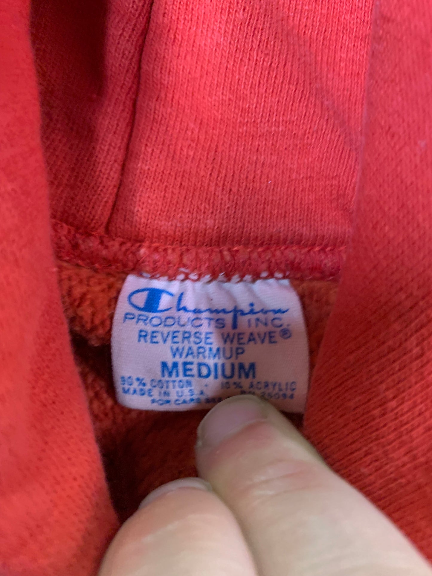 Vintage 1970’s Champion Reverse Weave Tillamook Hoodie- Sz Med