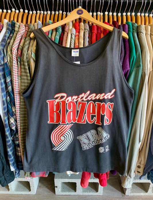 Vintage 1991 Portland Trail Blazers Tank- Sz Lg