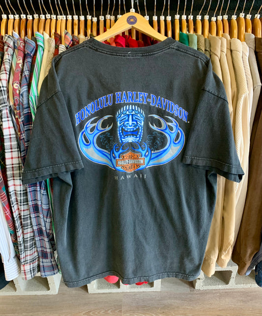Vintage Harley Honolulu Hawaii Tee- Sz XL