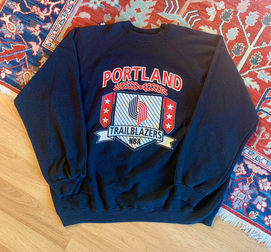 Vintage 80’s Blazers Raglan Style Crewneck Sweatshirt- Sz 2XL