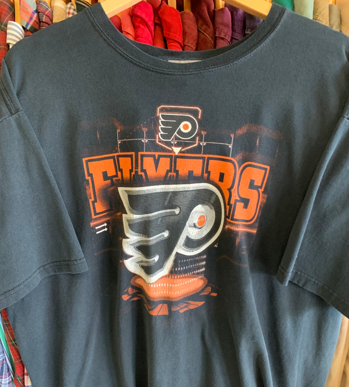 Vintage Philadelphia Flyers Hockey Tee- Sz XL