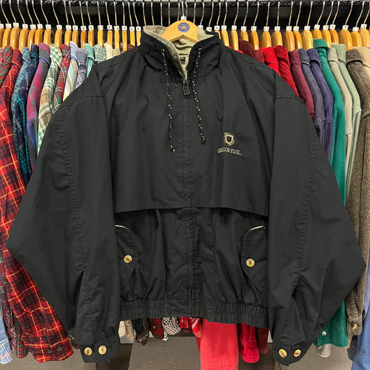 Vintage Oregon State University Bomber Style Rain Jacket- Sz XL