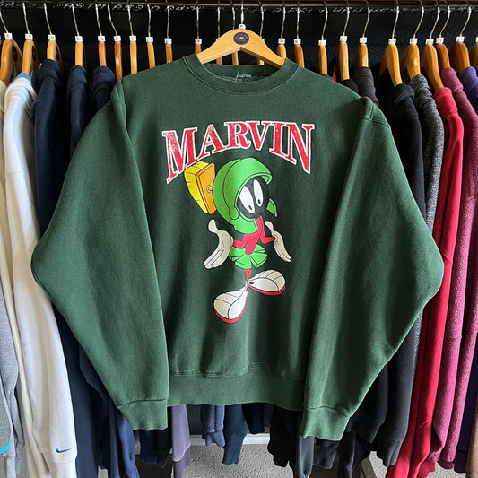 Vintage 90’s Heavyweight Marvin the Martian Looney Tunes Sweatshirt- Sz Med