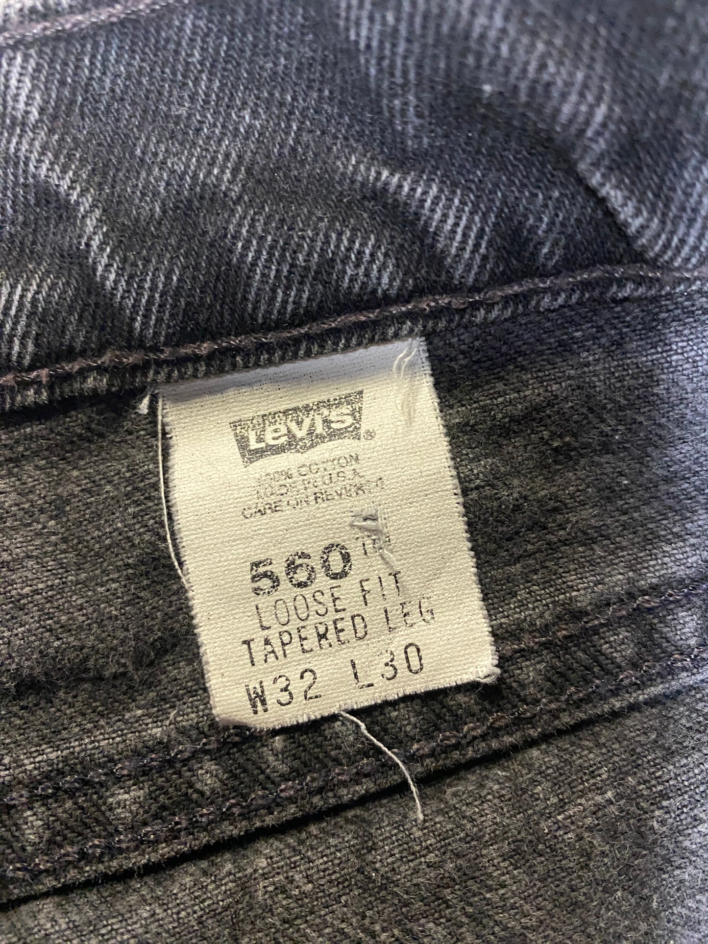 Vintage Levis 560 USA Made Baggy Fit Jeans- 30x30