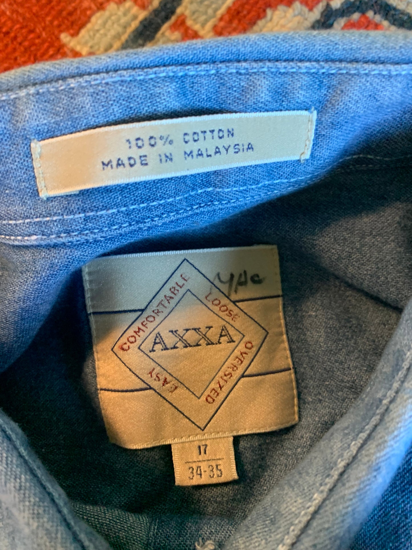 Vintage 90’s Loose Fit Denim Overshirt- Sz XL