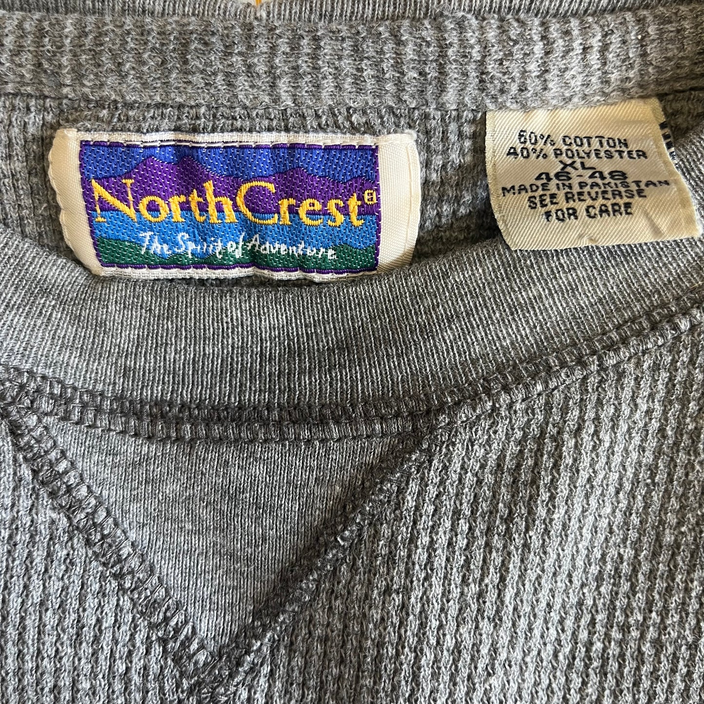 Vintage Waffle Knit Boxy Fit Shirt- Sz XL